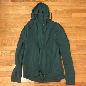GEORGE Green Zipper Hoodie